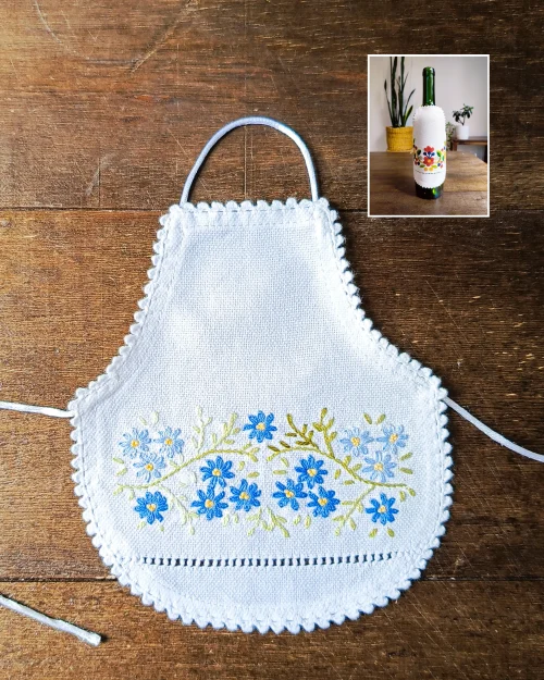 Delantal de Botella | Mm Celestes