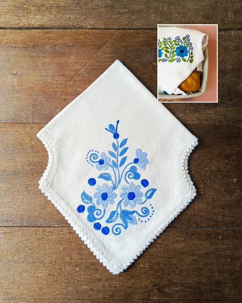 Panera Azul Celeste | Blanco