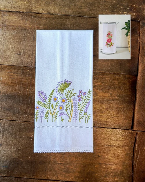 Toalla Mm Lilas | Blanco