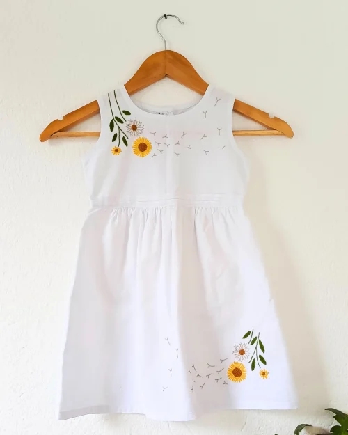 Vestido Jimena | Diente de León | Blanco