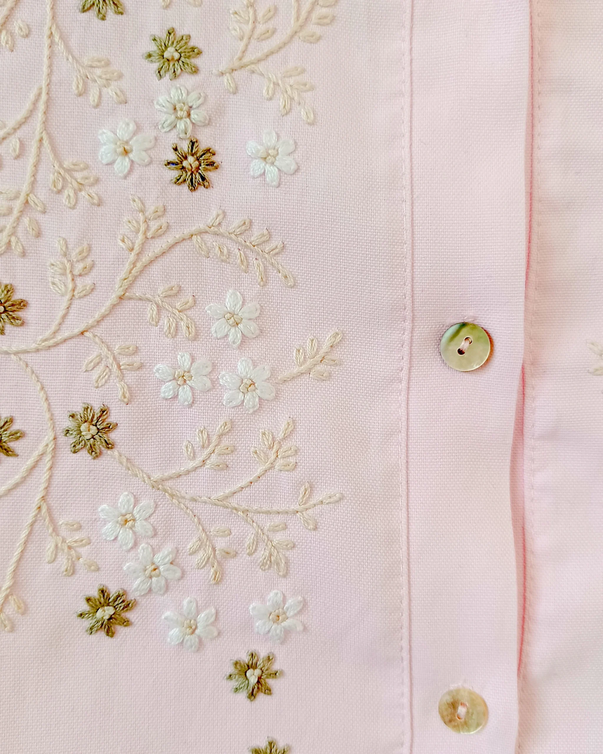 Blusa Laura | Perlas Mmargarita | Rosa - Imagen 3