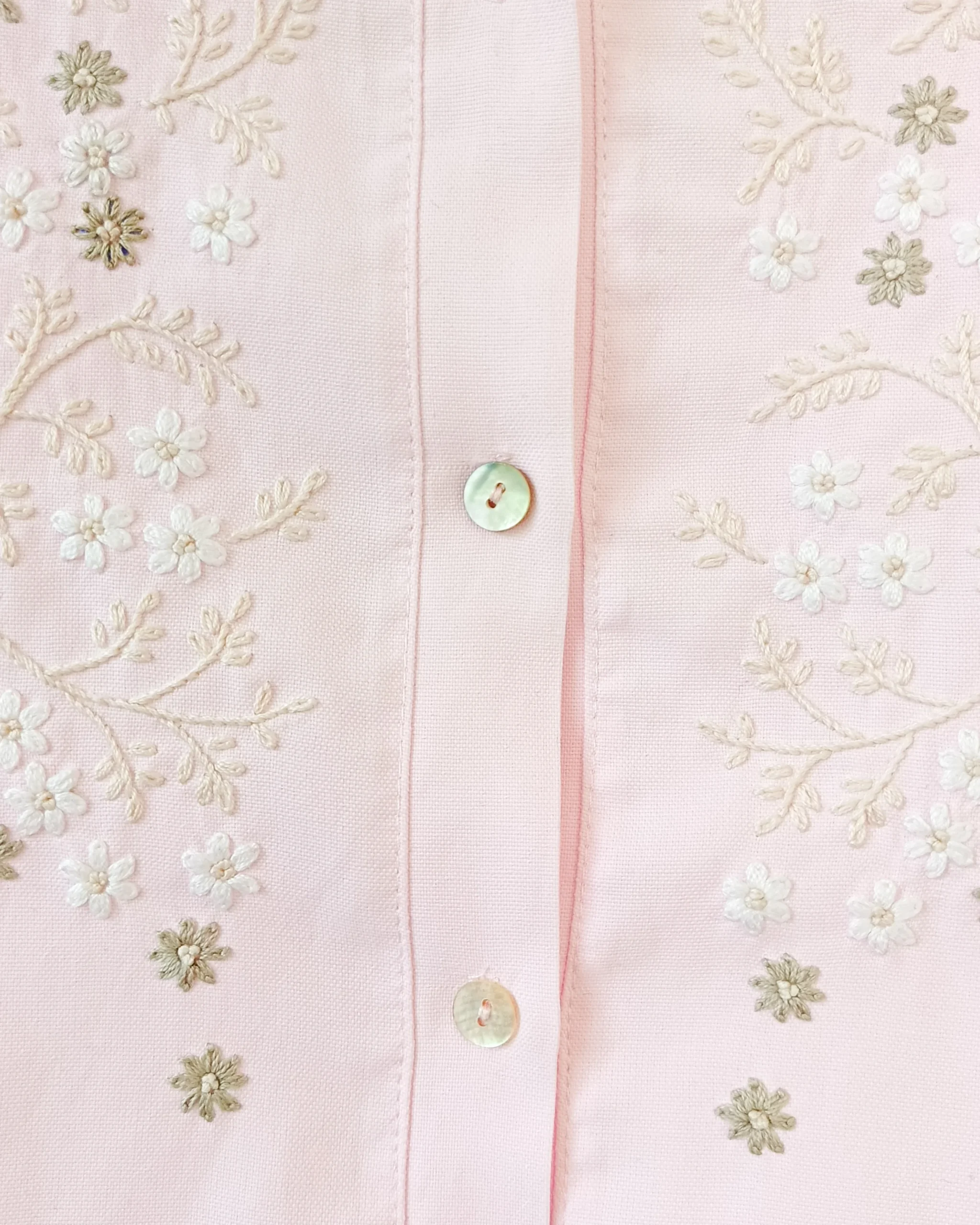 Blusa Laura | Perlas Mmargarita | Rosa - Imagen 4