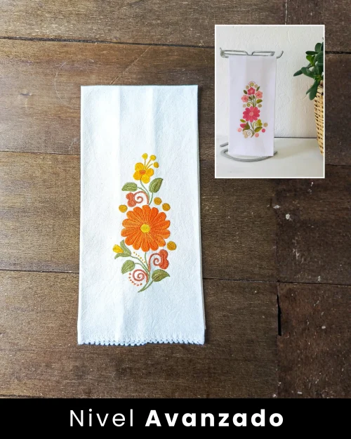 KIT Toalla Margarita Naranjas | Beige